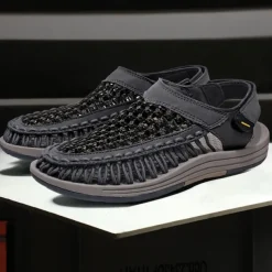 Men's Outdoor Sandals with Adjustable Strap, Breathable Mesh Design and Durable Sole for Hiking, Beach and Summer Activities