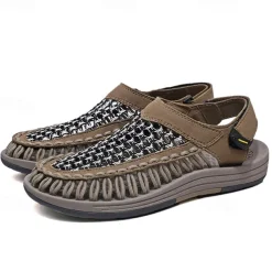 Men's Outdoor Sandals with Adjustable Strap, Breathable Mesh Design and Durable Sole for Hiking, Beach and Summer Activities