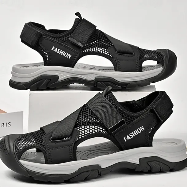 Men's Outdoor Sport Sandals with Adjustable Velcro Straps, Breathable Mesh Upper and Durable Sole for Hiking, Beach and Casual Summer Activities