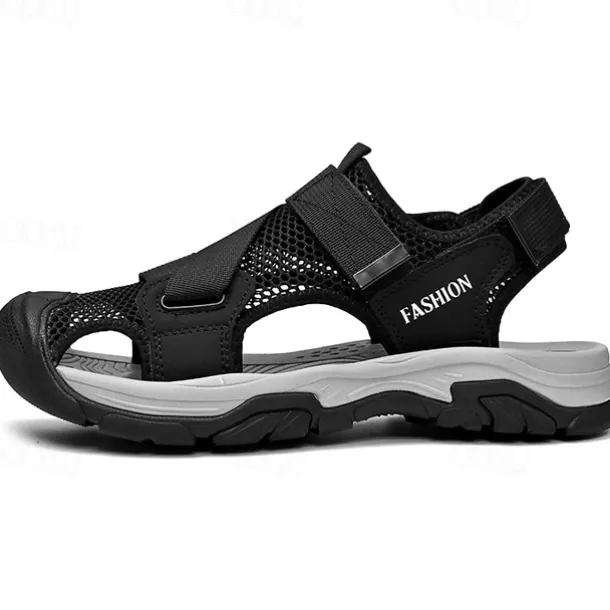 Men's Outdoor Sport Sandals with Adjustable Velcro Straps, Breathable Mesh Upper and Durable Sole for Hiking, Beach and Casual Summer Activities