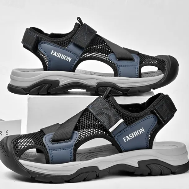 Men's Outdoor Sport Sandals with Adjustable Velcro Straps, Breathable Mesh Upper and Durable Sole for Hiking, Beach and Casual Summer Activities