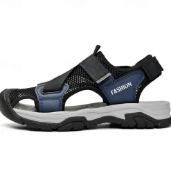 Men's Outdoor Sport Sandals with Adjustable Velcro Straps, Breathable Mesh Upper and Durable Sole for Hiking, Beach and Casual Summer Activities