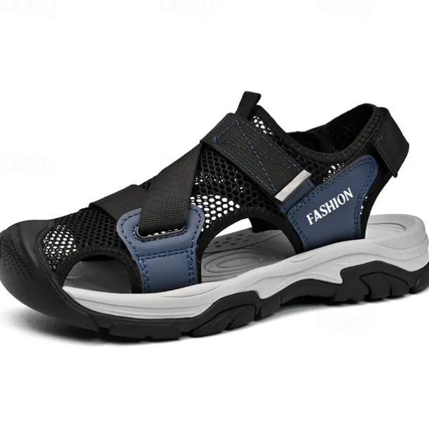 Men's Outdoor Sport Sandals with Adjustable Velcro Straps, Breathable Mesh Upper and Durable Sole for Hiking, Beach and Casual Summer Activities