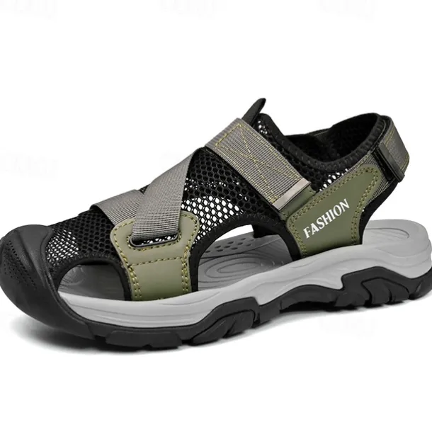 Men's Outdoor Sport Sandals with Adjustable Velcro Straps, Breathable Mesh Upper and Durable Sole for Hiking, Beach and Casual Summer Activities