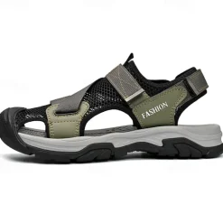 Men's Outdoor Sport Sandals with Adjustable Velcro Straps, Breathable Mesh Upper and Durable Sole for Hiking, Beach and Casual Summer Activities