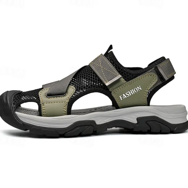 Men's Outdoor Sport Sandals with Adjustable Velcro Straps, Breathable Mesh Upper and Durable Sole for Hiking, Beach and Casual Summer Activities