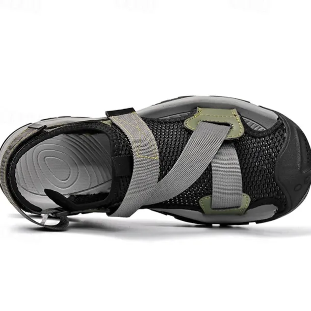 Men's Outdoor Sport Sandals with Adjustable Velcro Straps, Breathable Mesh Upper and Durable Sole for Hiking, Beach and Casual Summer Activities