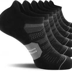 Men's 6-Pack Multi Packs Socks Ankle Socks Low Cut Socks Running Socks Casual Socks Black White Color Color Block Sports & Outdoor Daily Vacation Basic Medium Spring Fall Fashion Casual
