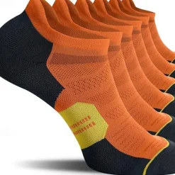 Men's 6-Pack Multi Packs Socks Ankle Socks Low Cut Socks Running Socks Casual Socks Black White Color Color Block Sports & Outdoor Daily Vacation Basic Medium Spring Fall Fashion Casual