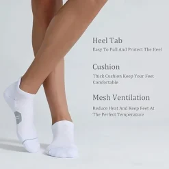 Men's 6-Pack Multi Packs Socks Ankle Socks Low Cut Socks Running Socks Casual Socks Black White Color Color Block Sports & Outdoor Daily Vacation Basic Medium Spring Fall Fashion Casual