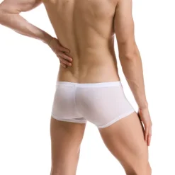 Men's 1pack Underwear Boxers Underwear Basic Polyester Pure Color Low Waist Light Blue Black