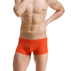 Men's 1pack Underwear Boxers Underwear Basic Polyester Pure Color Low Waist Light Blue Black