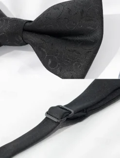 Men's Paisley Pattern Bow Ties - Elegant Formal Ties for Weddings, Parties, and Business Events