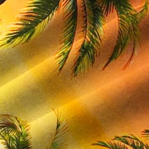 Men's Palm Tree Tropical Plants Shirt Summer Hawaiian Shirt Aloha Shirt Short Sleeves Shirt Turndown Tropical Fashion Hawaiian Outdoor Street Hawaiian Red Blue Orange S M L