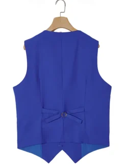 Men's Party Fall Wedding Suits Navy Blue Royal Blue Dress Solid Colored Standard Fit 3 Piece Single Breasted Two-buttons