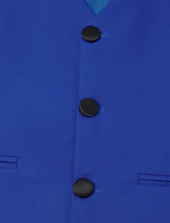 Men's Party Fall Wedding Suits Navy Blue Royal Blue Dress Solid Colored Standard Fit 3 Piece Single Breasted Two-buttons