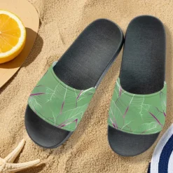 Men's Patchwork Designed Slide Sandals – Casual & Stylish Style for Men in Beach Vacations, Poolside Relaxing & Daily Summer Wear