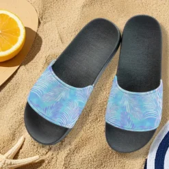 Men's Patchwork Designed Slide Sandals – Casual & Stylish Style for Men in Beach Vacations, Poolside Relaxing & Daily Summer Wear