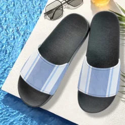 Men's Patchwork Designed Slide Sandals – Casual & Stylish Style for Men in Beach Vacations, Poolside Relaxing & Daily Summer Wear