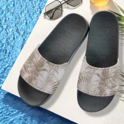 Men's Patchwork Designed Slide Sandals – Casual & Stylish Style for Men in Beach Vacations, Poolside Relaxing & Daily Summer Wear