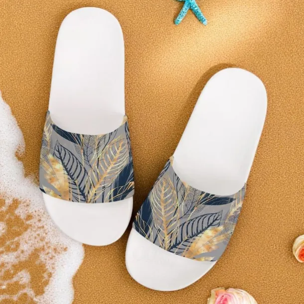 Men's Patchwork Designed Slide Sandals – Casual & Stylish Style for Men in Beach Vacations, Poolside Relaxing & Daily Summer Wear