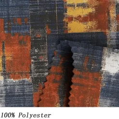 Men's Patchwork Hoodies Fashion Cool Long Sleeve Crew Neck Holiday Going out Streetwear Blue Drawstring Fall Winter Designer