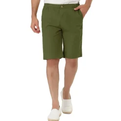 Men's Pink Shorts Shorts Chino Shorts Dress Shorts Bermuda shorts Pocket Plain Comfort Breathable Outdoor Daily Going out Fashion Casual Black Pink