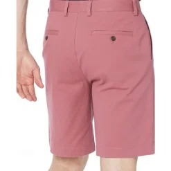 Men's Pink Shorts Summer Shorts Work Shorts Casual Shorts Buttons Pocket Plain Comfort Formal Party Work Fashion Classic Style Pink Khaki