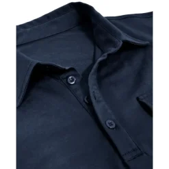 Men's Polo Shirt Button Up Polos Casual Sports Lapel Long Sleeve Fashion Basic Plain Button Pocket Spring & Fall Regular Fit Black White Army Green Red Navy Blue Dark Green Polo Shirt
