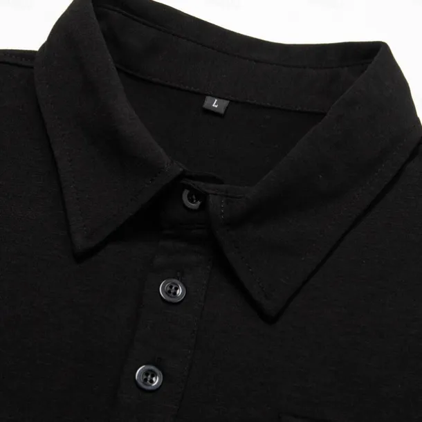 Men's Polo Shirt Button Up Polos Casual Sports Lapel Long Sleeve Fashion Basic Plain Button Pocket Spring & Fall Regular Fit Black White Army Green Red Navy Blue Dark Green Polo Shirt