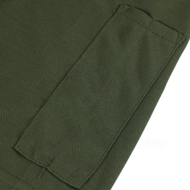 Men's Polo Shirt Golf Polo Work Street Classic Short Sleeve Fashion Muscle Solid Color Zipper Quick Dry Summer Spring Fall Black Army Green Navy Blue Gray Polo Shirt