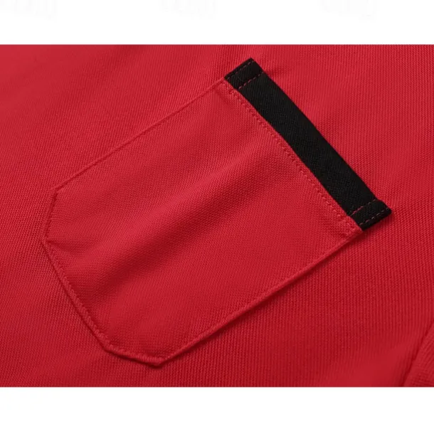 Men's Polo Shirt Golf Shirt Street Casual Polo Collar Ribbed Polo Collar Short Sleeve Sports Casual Color Block Pocket Button Front Summer Spring Slim Fit Spring Grass Green Wine Red Blue Green Gray