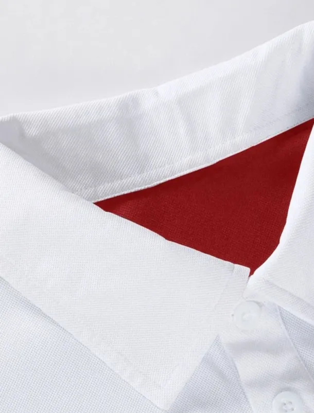 Men's Polo Shirt Golf Shirt Casual Holiday Classic Short Sleeve Fashion Basic Color Block Classic Summer Regular Fit Fire Red Black Pink Dark navy Polo Shirt