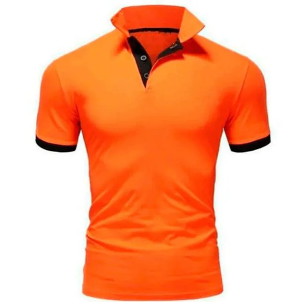 Men's Polo Shirt Golf Shirt Outdoor Casual Polo Collar Classic Short Sleeve Basic Classic Solid Color Button Front Button-Down Summer Regular Fit Apple Green Lake blue Black / Red Black White Yellow