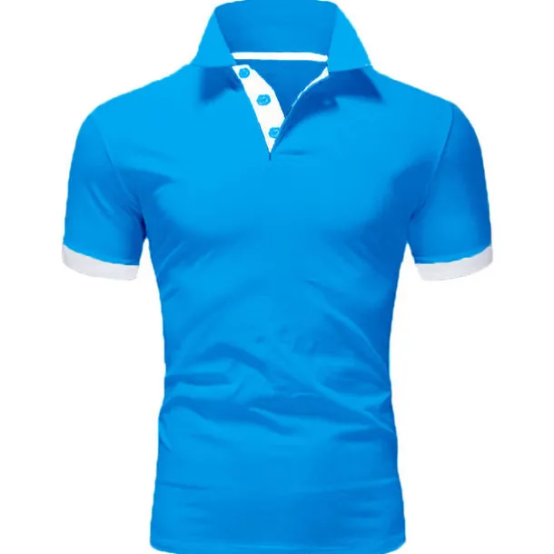 Men's Polo Shirt Golf Shirt Outdoor Casual Polo Collar Classic Short Sleeve Basic Classic Solid Color Button Front Button-Down Summer Regular Fit Apple Green Lake blue Black / Red Black White Yellow