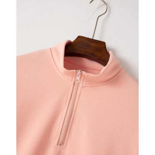 Men's Polo Shirt High Neck Outdoor Casual Lapel Quarter Zip Long Sleeve Fashion Basic Waves Solid / Plain Color Quarter Zip Spring & Fall Regular Fit Black White Dark Navy Blue Polo Shirt