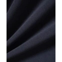 Men's Polo Shirt High Neck Outdoor Casual Lapel Quarter Zip Long Sleeve Fashion Basic Waves Solid / Plain Color Quarter Zip Spring & Fall Regular Fit Black White Dark Navy Blue Polo Shirt