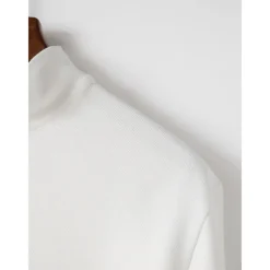 Men's Polo Shirt High Neck Outdoor Casual Lapel Quarter Zip Long Sleeve Fashion Basic Waves Solid / Plain Color Quarter Zip Spring & Fall Regular Fit Black White Dark Navy Blue Polo Shirt