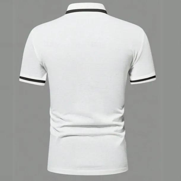 Men's Polo Shirts Golf Shirt Casual Sports Lapel Short Sleeve Fashion Basic Color Block Patchwork Front Pocket Summer Regular Fit White Red Navy Blue Blue Gray Polo Shirts