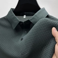 Men's Polo Shirts Golf Shirt Casual Holiday Classic Short Sleeve Fashion Basic Plain Buttons Summer Regular Fit Navy Black White Yellow Green Dark Blue Polo Shirts