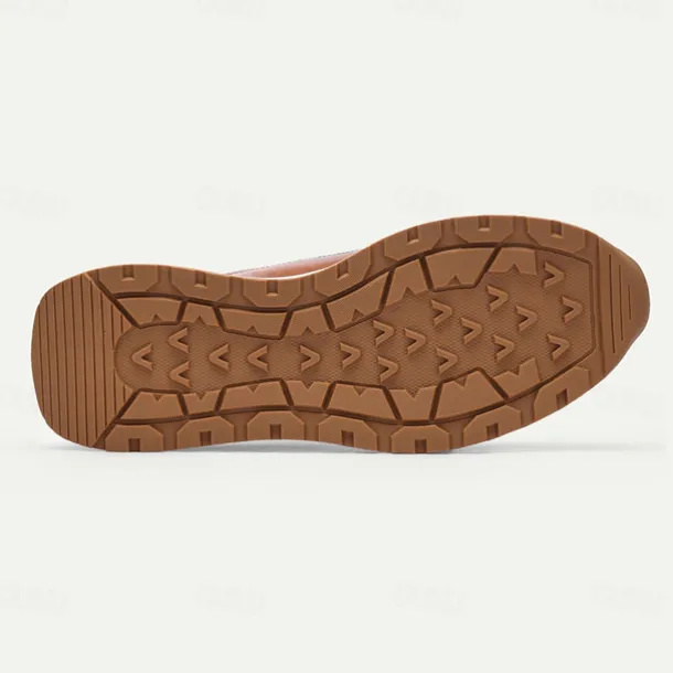 Men's Premium Cowhide Leather Sneakers with Crocodile Texture and Lace-Up Design – Casual Athletic Shoes for Everyday Wear