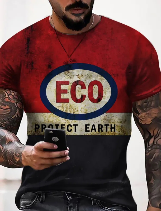 Men's Premium Garage Shop T shirt Tee Retro Shirts Short Sleeve T shirt 3D Print Crew Neck Shirt Vintage Designer Sportswear Casual Daily Summer Clothing Apparel