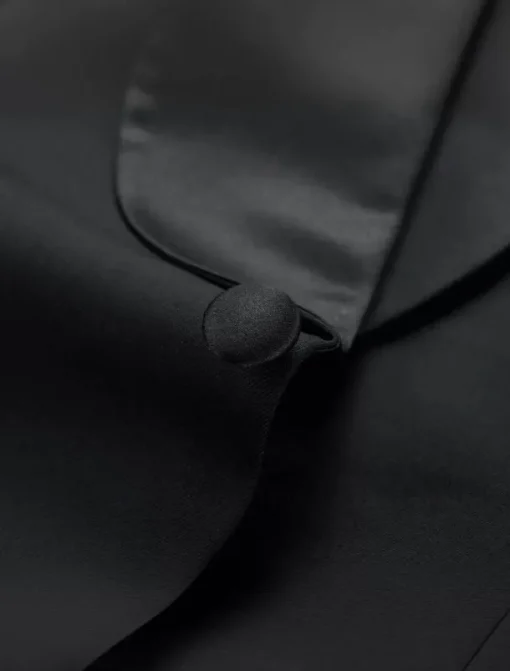 Men's Prom Fall Wedding Party Suits Black Fashion Formal Solid Colored Standard Fit 2 Piece Single Breasted One-button