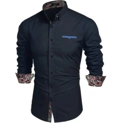 Men's Prom Shirt Tuxedo Shirts Paisley Party Outdoor Pink Long Sleeve Turndown Summer Spring Clothing Apparel Print