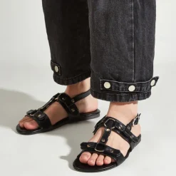 Men's PU Leather Sandals Gladiator Sandals Roman Sandals Black Summer Sandals Walking Vintage Casual Vacation Beach Breathable Buckle Shoes