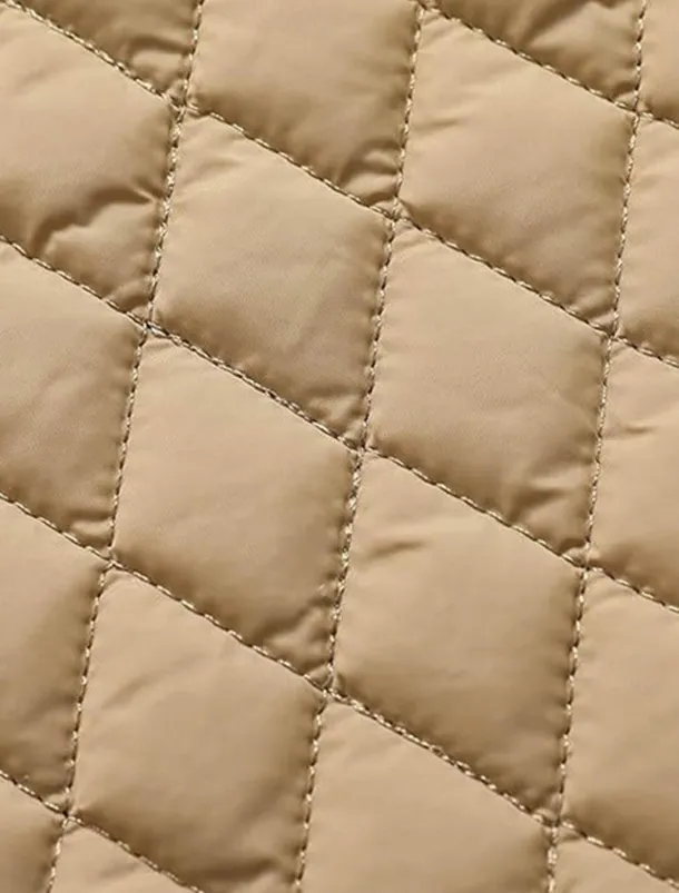 Men's Puffer Jacket Casual Jacket Daily Vacation Warm Pocket Fall & Winter Color Block Fashion Classic Stand Collar Regular Black Wine Navy Blue Brown Khaki Jacket