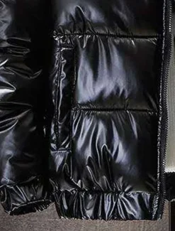 Men's Puffer Jacket Quilted Jacket Padded Cardigan Zipper Pocket Print Vacation Going out Weekend Outdoor Casual / Daily Winter Letter Silver Black Puffer Jacket