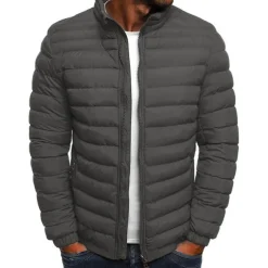 Men's Puffer Jacket Transition Jacket Outdoor Classic Spring & Fall Polyester Windproof Lightweight Solid Color Light Blue Navy Big red Grass Green Vest