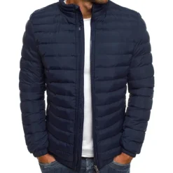 Men's Puffer Jacket Transition Jacket Outdoor Classic Spring & Fall Polyester Windproof Lightweight Solid Color Light Blue Navy Big red Grass Green Vest