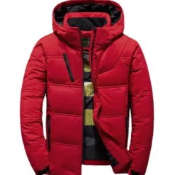 Men's Puffer Jacket Winter Autumn / Fall Down Thermal Warm Windproof Breathable Lightweight Black Red Dark Gray Vest